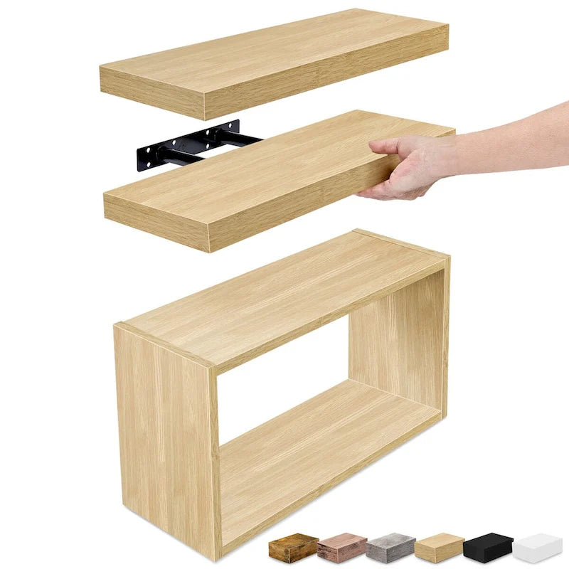 Sorbus Floating Shelves for Wall Set of 3 - 16 L X 5.5 W X 7.75H