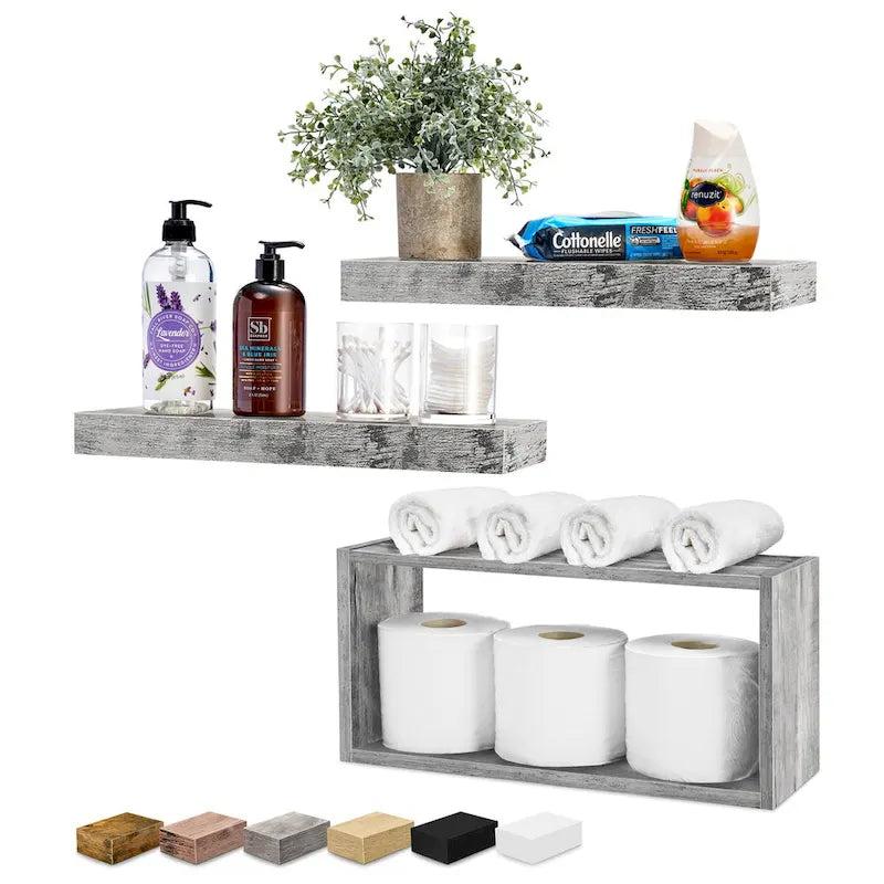 Sorbus Floating Shelves for Wall Set of 3 - 16 L X 5.5 W X 7.75H