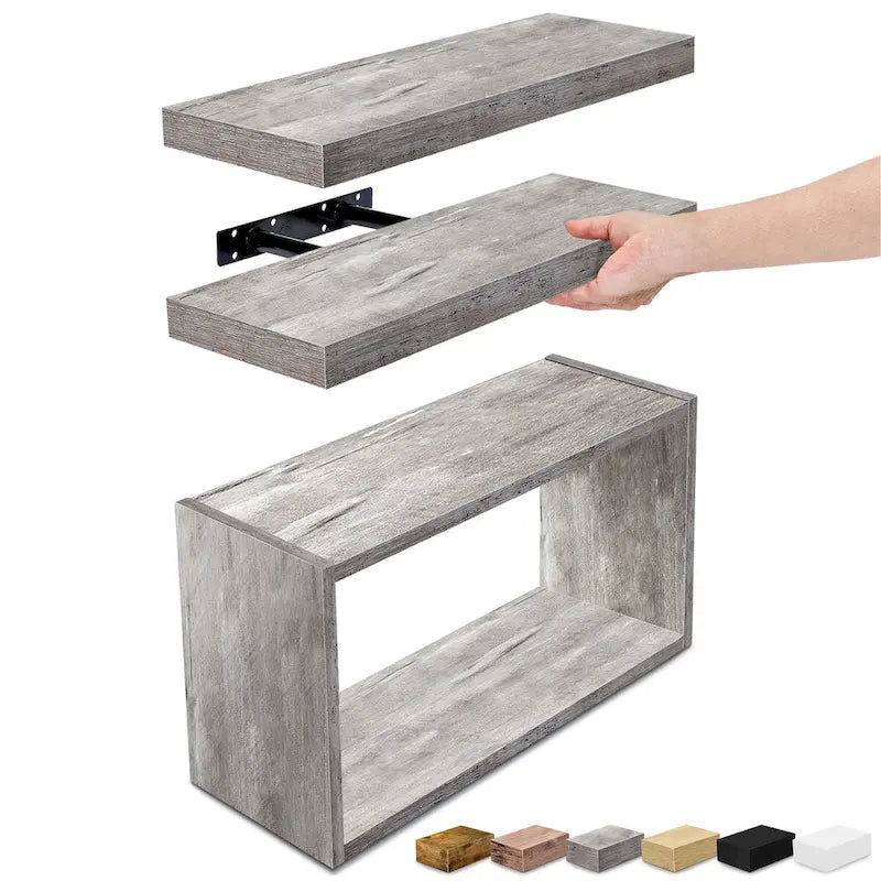 Sorbus Floating Shelves for Wall Set of 3 - 16 L X 5.5 W X 7.75H