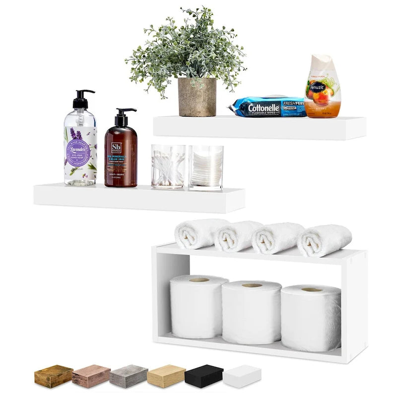 Sorbus Floating Shelves for Wall Set of 3 - 16 L X 5.5 W X 7.75H