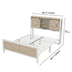 Moasis Farmhouse Oak Queen/King Size Bed Frame
