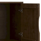 WYNDENHALL Pearson SOLID HARDWOOD 38  Wide Rectangle Modern 2 Door Sideboard Buffet/Storage Cabinet in Walnut Brown