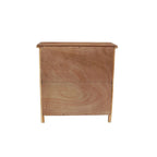 Natural Wood 30.71 in. H Storage Cabinet with Drawers and Doors - 29.53 x 14.17