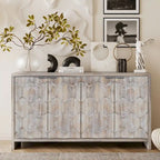 Farmhouse Style Wooden Sideboard Buffet Server Cabinet with Doors