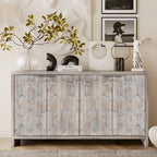 Farmhouse Style Wooden Sideboard Buffet Server Cabinet with Doors