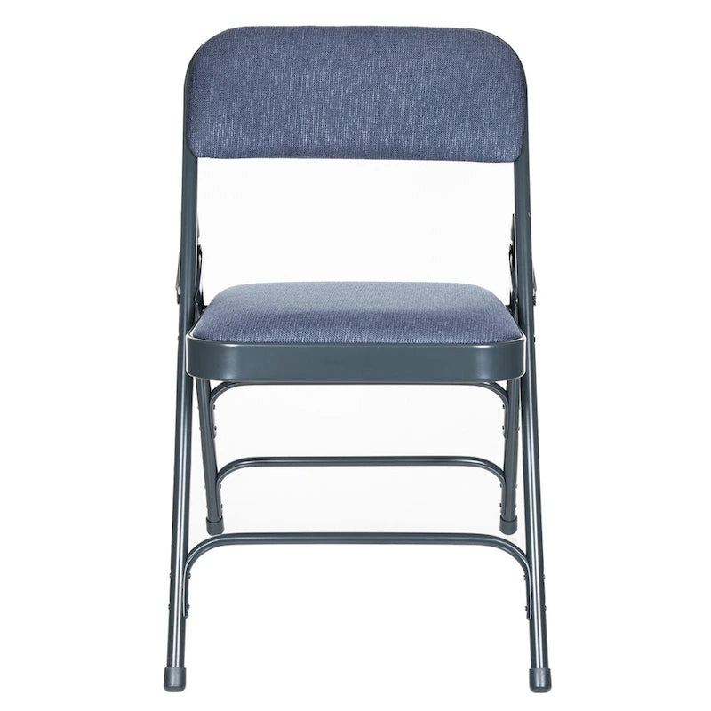 Hampden Furnishings Bernadine Collection Fabric Triple Brace Folding Chair, Pack of 4