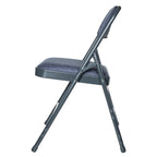 Hampden Furnishings Bernadine Collection Fabric Triple Brace Folding Chair, Pack of 4