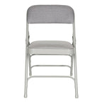 Hampden Furnishings Bernadine Collection Fabric Triple Brace Folding Chair, Pack of 4