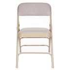 Hampden Furnishings Bernadine Collection Fabric Triple Brace Folding Chair, Pack of 4