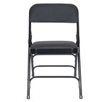 Hampden Furnishings Bernadine Collection Fabric Triple Brace Folding Chair, Pack of 4