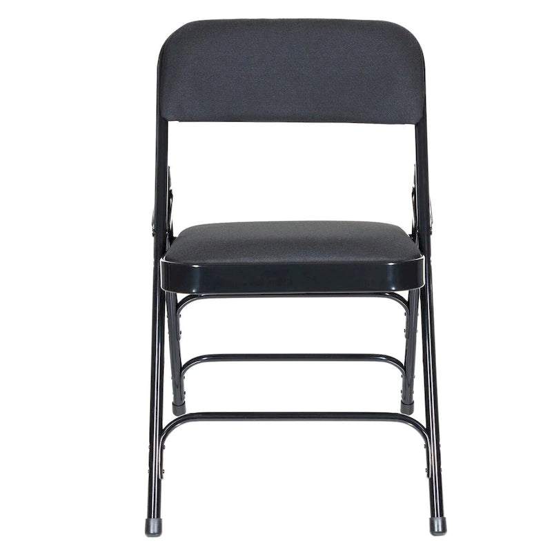 Hampden Furnishings Bernadine Collection Fabric Triple Brace Folding Chair, Pack of 4