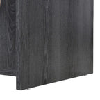 Rattan Doors and Metal Handles Sideboard with Large Storage Space