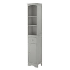 Tall Bathroom Cabinet, Freestanding Storage Cabinet with Drawer, MDF Board, Adjustable Shelf