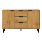 47.2 Wood Sideboard Buffet Cabinet with 3 Drawers & 2 Doors