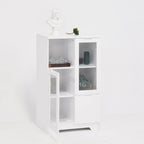 Wooden Floor Cabinet with 2 Glass Doors