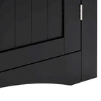 Bathroom Floor Corner Cabinet with Doors and Shelves