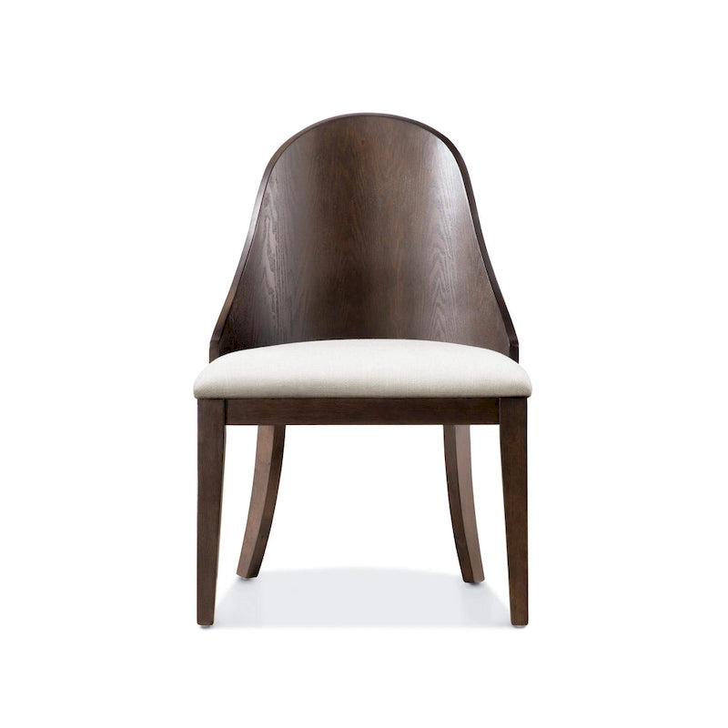 Furniture of America Liora Modern Dark Walnut Solid Wood Dining Chairs (Set of 2)