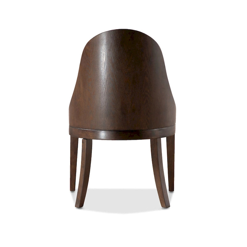 Furniture of America Liora Modern Dark Walnut Solid Wood Dining Chairs (Set of 2)