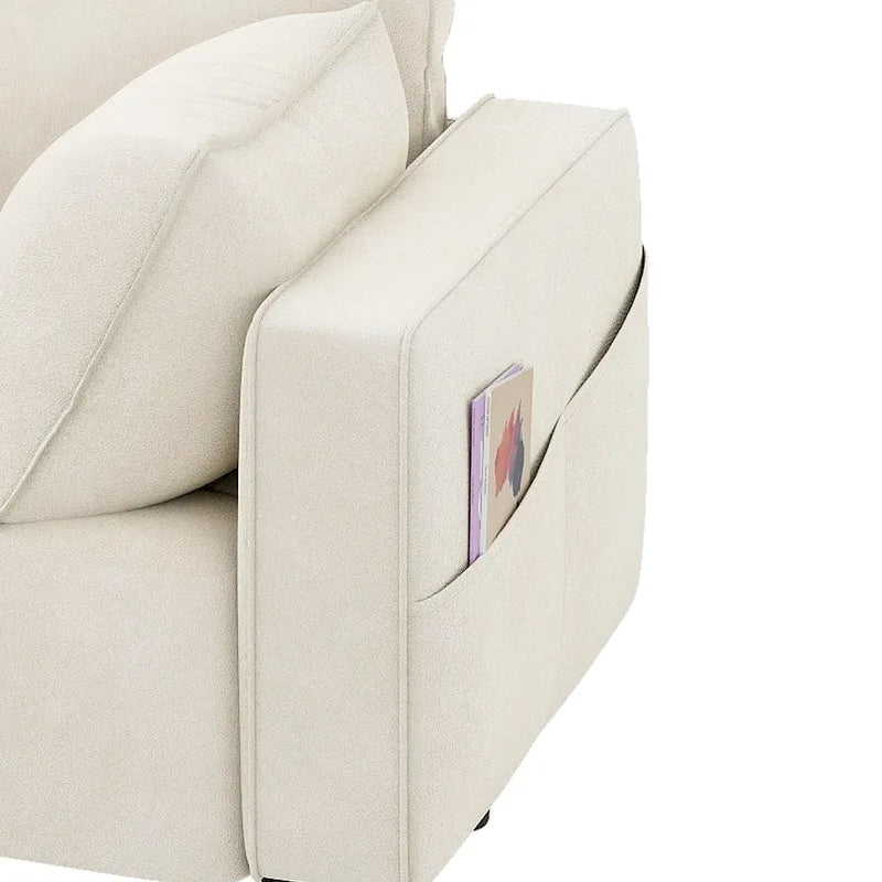 Moasis 56  Velvet Tufted Loveseat Sofa with Button Tufted Seat and Side Storage Pocket