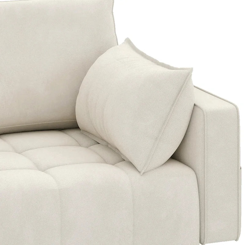 Moasis 56  Velvet Tufted Loveseat Sofa with Button Tufted Seat and Side Storage Pocket