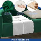 Moasis 56  Velvet Tufted Loveseat Sofa with Button Tufted Seat and Side Storage Pocket