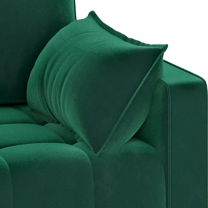 Moasis 56  Velvet Tufted Loveseat Sofa with Button Tufted Seat and Side Storage Pocket