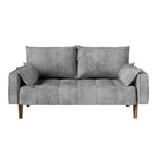 Moasis 56  Velvet Tufted Loveseat Sofa with Button Tufted Seat and Side Storage Pocket