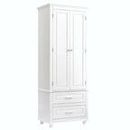 Tall Storage Cabinet with Two Drawers