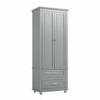 Tall Storage Cabinet with Two Drawers