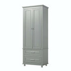 Tall Storage Cabinet with Two Drawers