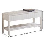 Quality Solid Wood Shoe Bench with Storage for Living Room