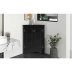 Triangle Bathroom Storage Cabinet with Adjustable Shelves