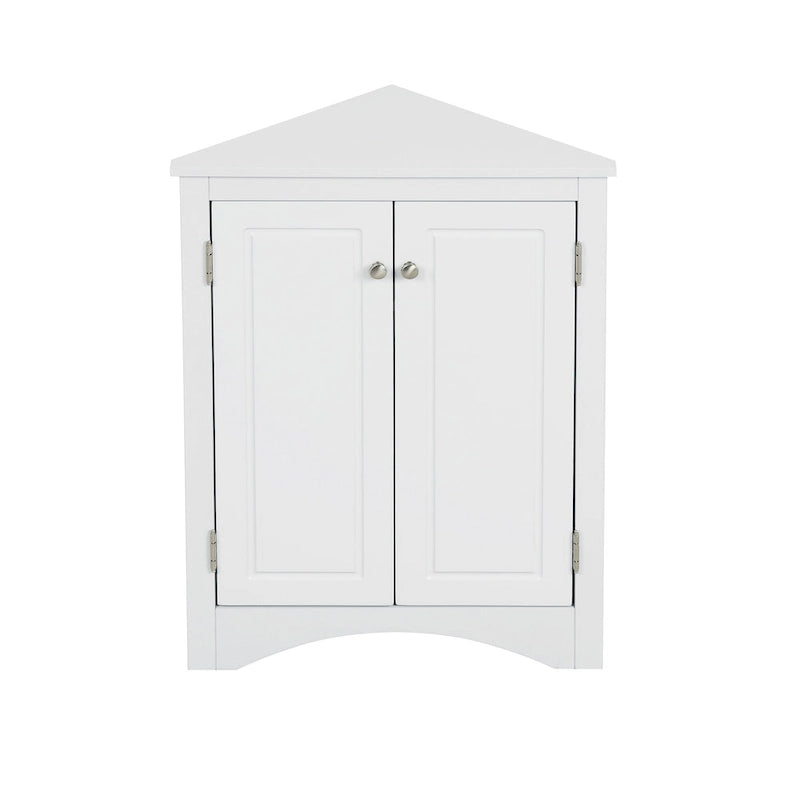 Triangle Bathroom Storage Cabinet with Adjustable Shelves
