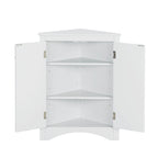 Triangle Bathroom Storage Cabinet with Adjustable Shelves