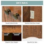 Triangle Bathroom Storage Cabinet with Adjustable Shelves