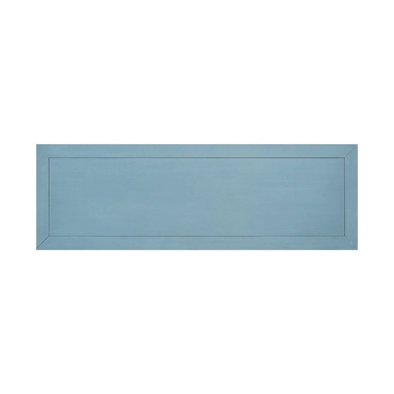 Blue Buffet Sideboard Console Table with Bottom Shelf