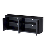 Wooden Vertical Striped Cabinet for Kitchen/Bedroom/Entryway