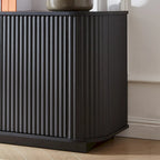 Wooden Vertical Striped Cabinet for Kitchen/Bedroom/Entryway