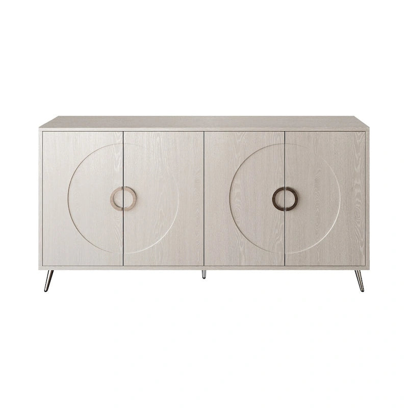 59.84W 4 Door Wooden Cabinet Sideboard Buffet - N/A