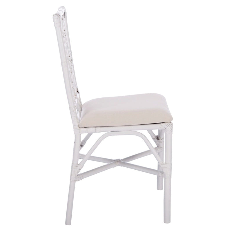 SAFAVIEH Maye Rattan Accent Chair with Cushion (Set of 2) - 18.5  W x 20.9  L x 35.8  H - 19Wx21Dx36H