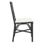 SAFAVIEH Maye Rattan Accent Chair with Cushion (Set of 2) - 18.5  W x 20.9  L x 35.8  H - 19Wx21Dx36H