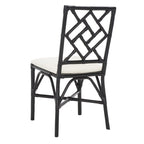 SAFAVIEH Maye Rattan Accent Chair with Cushion (Set of 2) - 18.5  W x 20.9  L x 35.8  H - 19Wx21Dx36H