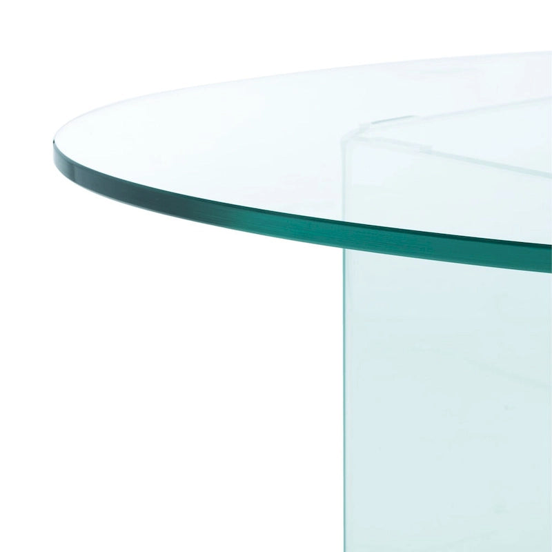SAFAVIEH Beda Tempered Glass Coffee Table - 47 W x 28 D x 16 H - 47Wx28Dx16H
