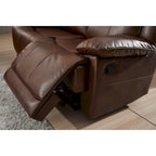 Betsy Furniture 3 Piece Bonded Leather Reclining Living Room Set, Sofa, Loveseat and Glider Chair