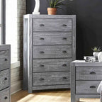 Grain Wood Furniture Montauk 5-drawer Solid Wood Chest