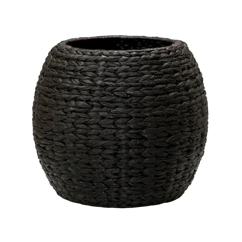Household Essentials Handwoven Barrel Wicker Storage Basket Side Table - 17.0L x 17.0W x 19.0H