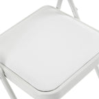 Elegant Foldable Iron & PVC Chairs for Convention & Exhibition White
