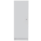 HomeRoots 47 White Wood Pantry Or Storage Closet - 16.9' X '47.4' X '12.3