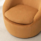 Swivel Barrel Chair - 360掳 Rotation - Boucle Fabric