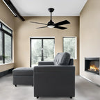 Reversible Sectional Sofa with Pull-Out Sleeper Bed, Hidden Storage Chaise, Durable Legs,